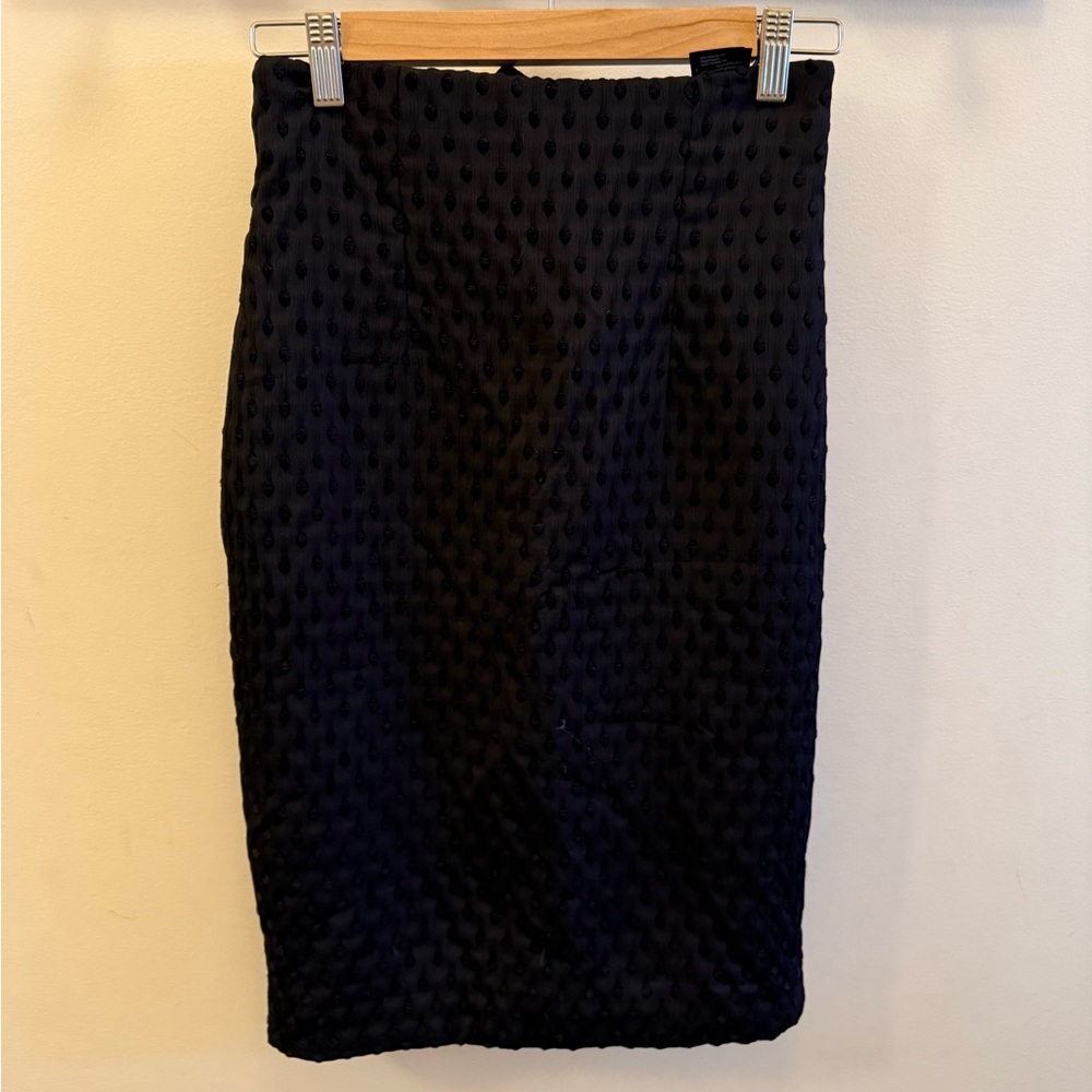 Black pencil skirt